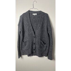 WHITE +  WARREN CASHMERE SLOUCHY CARDIGAN SWEATER S
